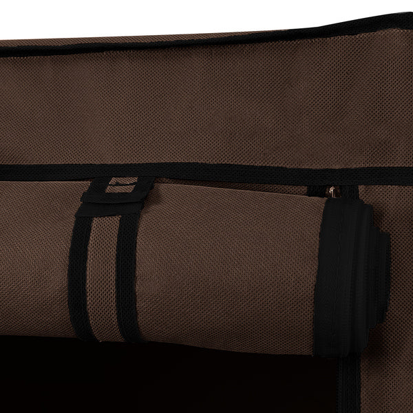 Portable Clothes Closet Wardrobe Coffee