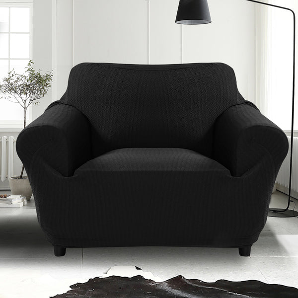  Couch Covers 1-Seater Black