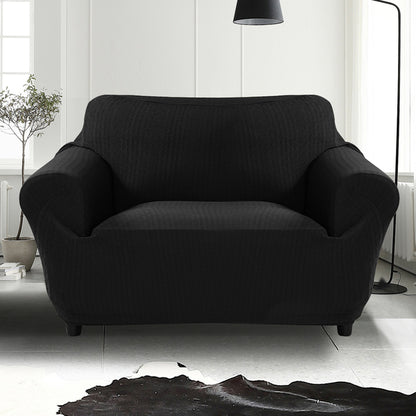 Sofa Cover 2-Seater Black