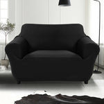 Sofa Cover 2-Seater Black
