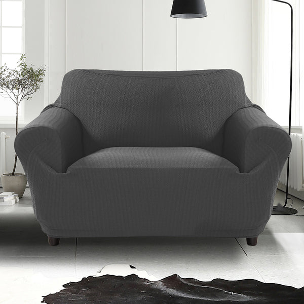 Sofa Cover 2-Seater Dark Grey