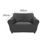 Sofa Cover 2-Seater Dark Grey