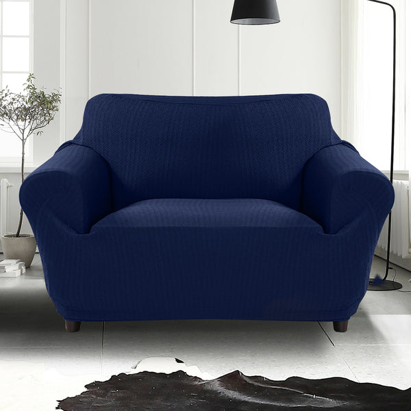  Slipcover Protector Couch Covers 2-Seater Navy