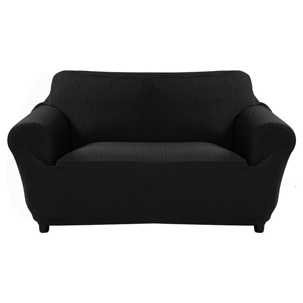Slipcover Protector Couch Covers 3-Seater Black