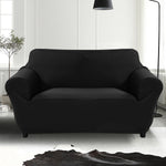 Slipcover Protector Couch Covers 3-Seater Black