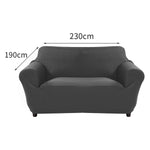 Slipcover Protector Couch Covers 3-Seater Dark Grey