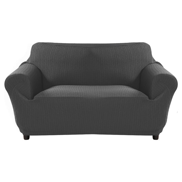 Slipcover Protector Couch Covers 3-Seater Dark Grey