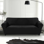 Slipcover Protector Couch Covers 4-Seater Black