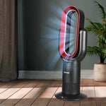 Electric Fan Cooler Heater Bladeless Air Cooler Remote Control