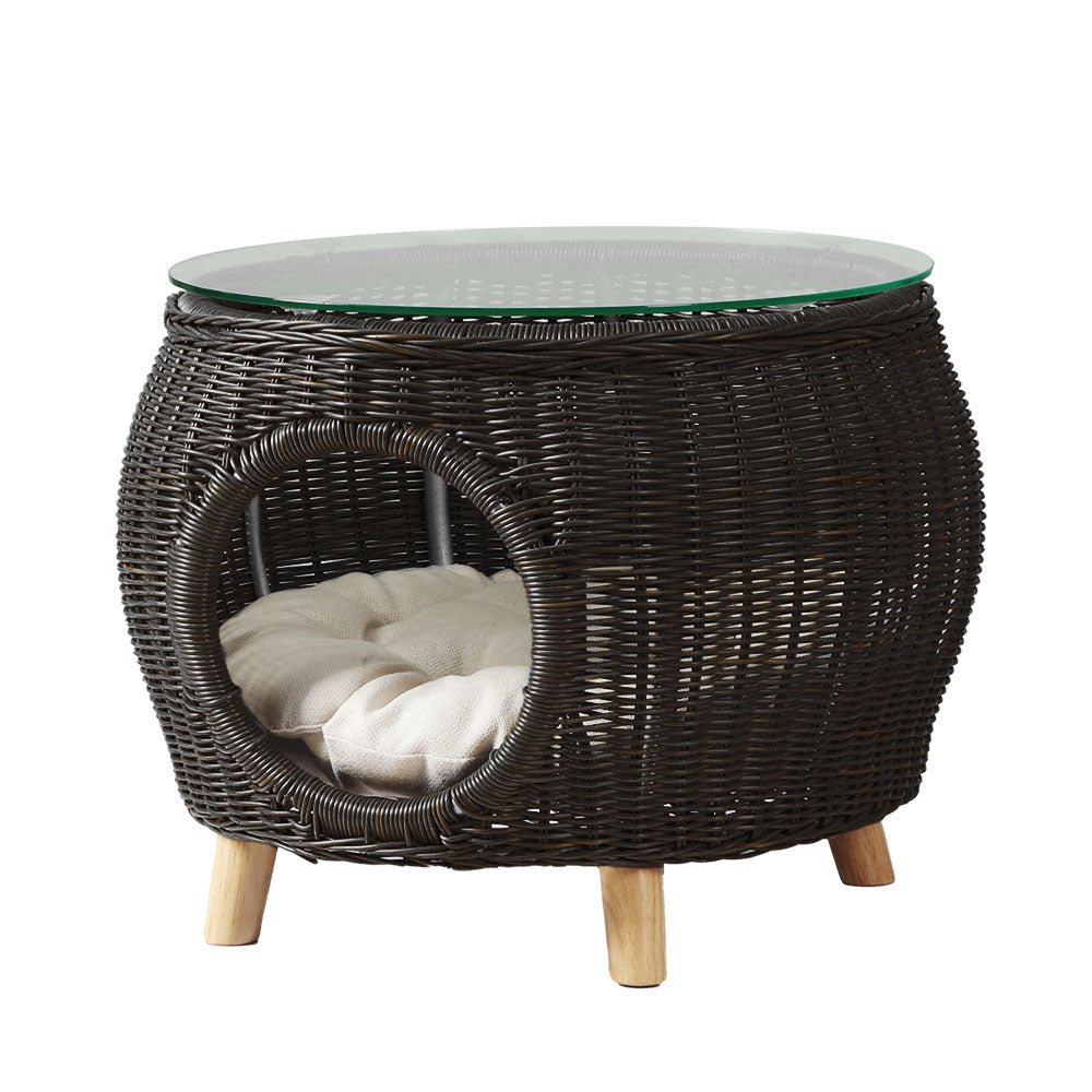 Side Table Coffee Pet Bed Indoor Wicker Outdoor Furniture Patio Desk