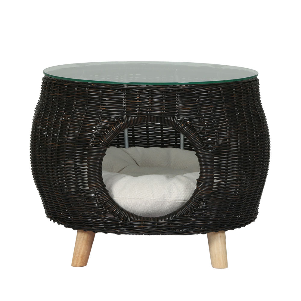 Side Table Coffee Pet Bed Indoor Wicker Outdoor Furniture Patio Desk