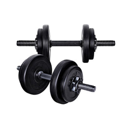 17KG Dumbbells Set Weight Plates Home Gym Fitness Exercise
