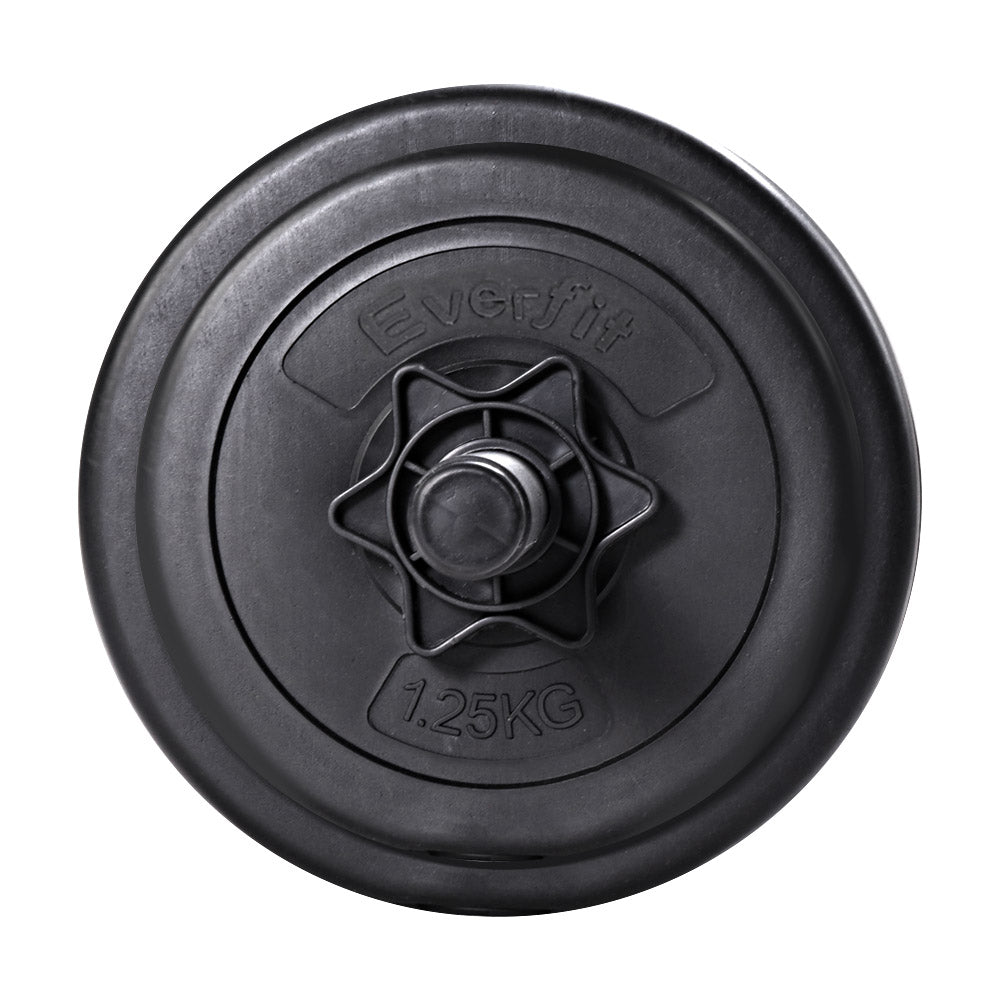17KG Dumbbells Set Weight Plates Home Gym Fitness Exercise
