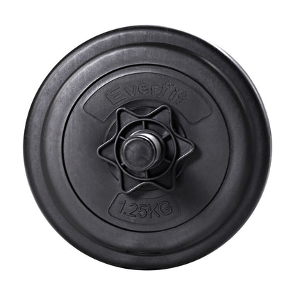 17KG Dumbbells Set Weight Plates Home Gym Fitness Exercise
