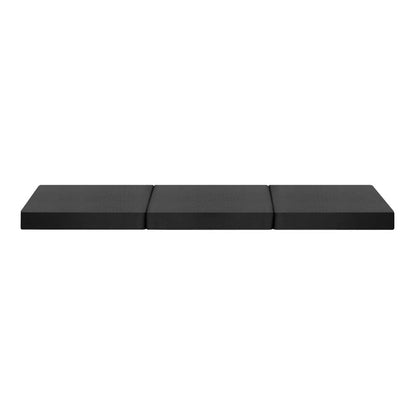 Simple Deals Folding Mattress Portable Single Sofa Foam Bed Camping Sleeping Pad Grey