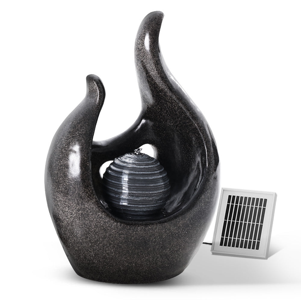 Outdoor Bird Bath Water Solar Fountain Cascading with Battery
