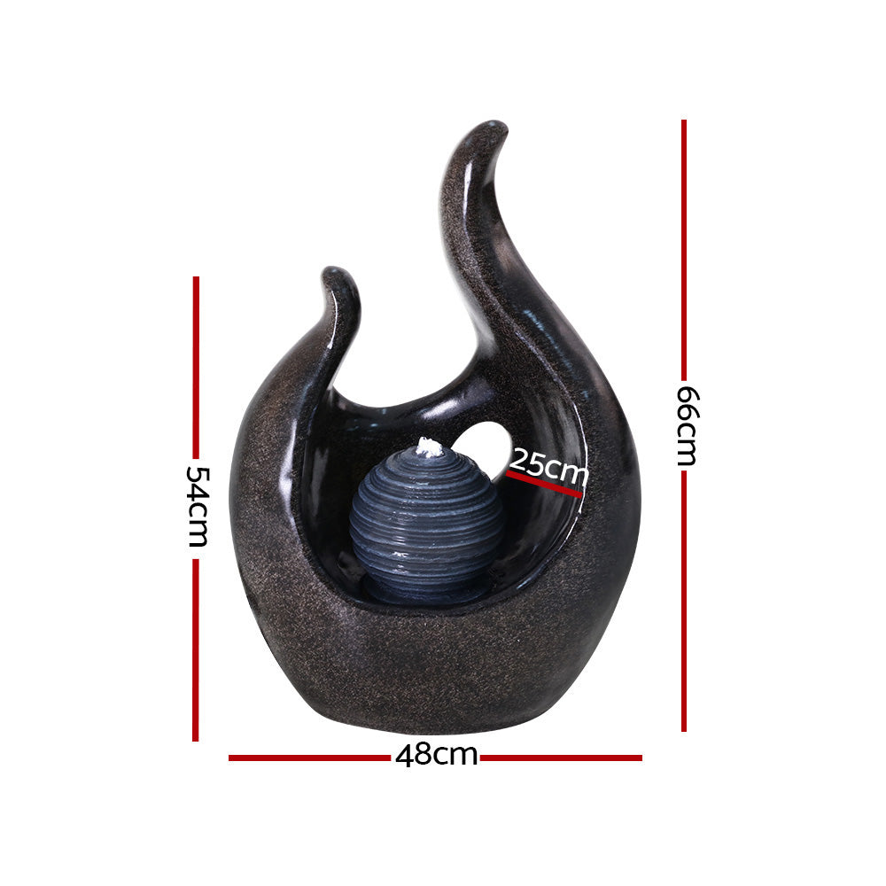 Outdoor Bird Bath Water Solar Fountain Cascading with Battery
