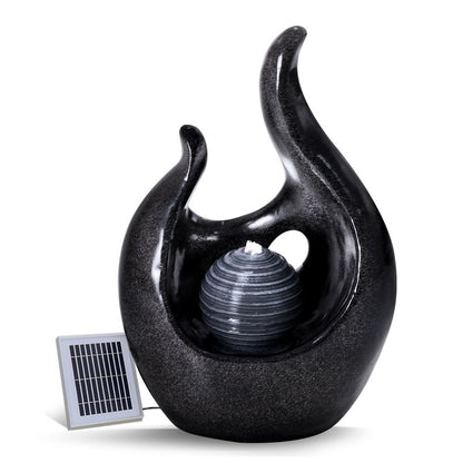 Outdoor Bird Bath Water Solar Fountain Cascading with Battery