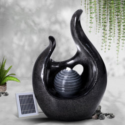 Outdoor Bird Bath Water Solar Fountain Cascading with Battery