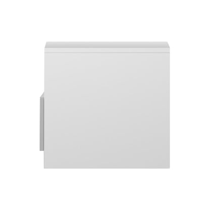 Bedside Tables Side Table Rgb Led Drawers High Gloss Nightstand White