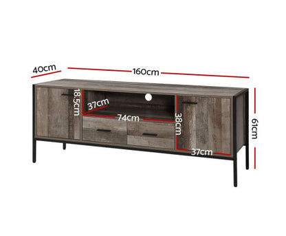 TV Cabinet Entertainment Unit Stand Storage Wood