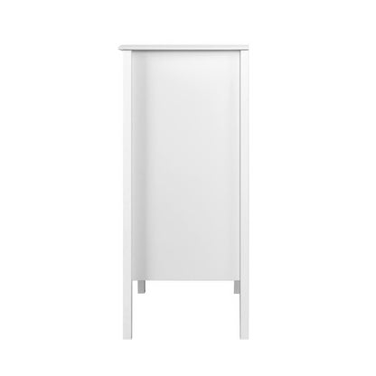 4 Chest of Drawers Tallboy Storage Cabinet Bedside Table Dresser White