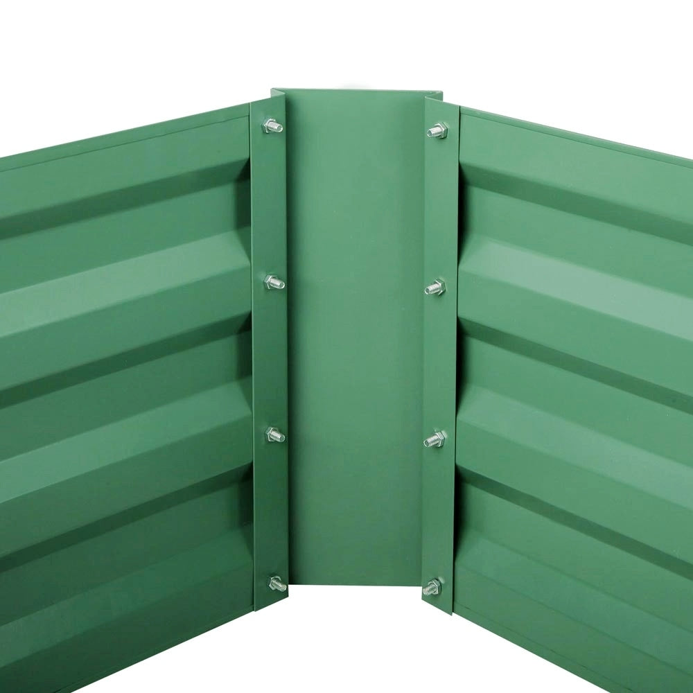 Greenfingers Garden Bed 150cm x 90cm 2x Galvanised Steel Raised Green Planter