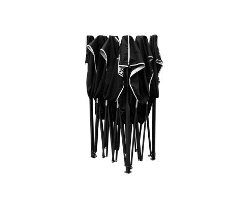 Instahut Gazebo Pop Up Marquee 3x4.5m Folding Wedding Tent Gazebos Shade Black - Melbourne Home & Living