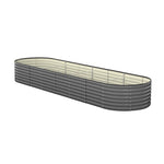 Raised Garden Bed Beds Kit Planter Oval Galvanised Steel