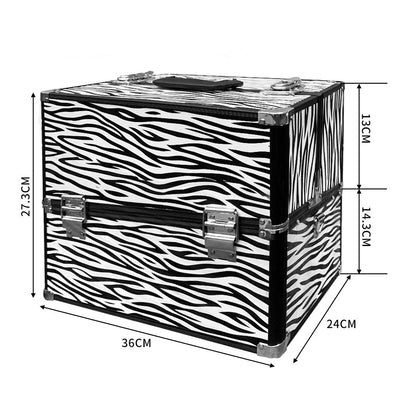 Portable Makeup Case 3 in 1 Cosmetic Organiser Beauty Travel Suitcase
