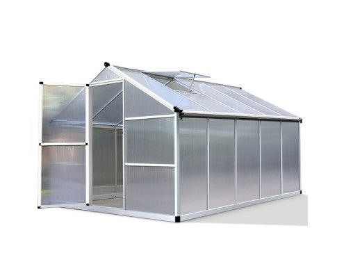 Greenfingers Greenhouse Aluminium Green House Garden Shed Greenhouses 3.02x2.5M