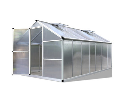 Greenfingers Greenhouse Aluminium Green House Garden Shed Greenhouses 4.22x2.5M - Melbourne Home & Living