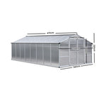 Greenfingers Greenhouse Aluminium Green House Garden Shed Greenhouses 4.7x2.5M
