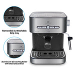 Hauffmann Davis Sa-Cm-2009 Espresso Coffee Machine 15 Bar Italian Pump