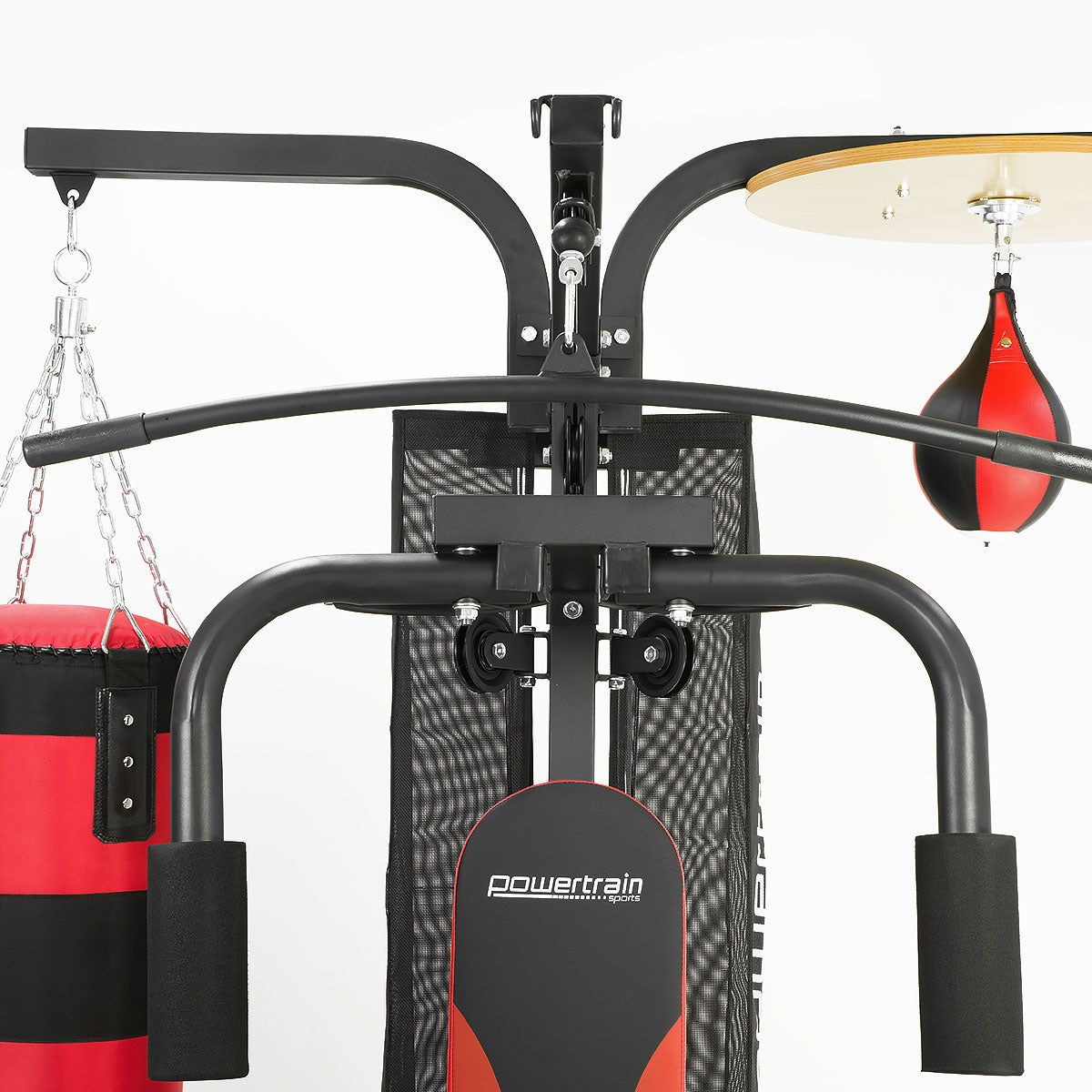 Home Gym Multi Station with Boxing Punching Bag Speed Ball Powertrain