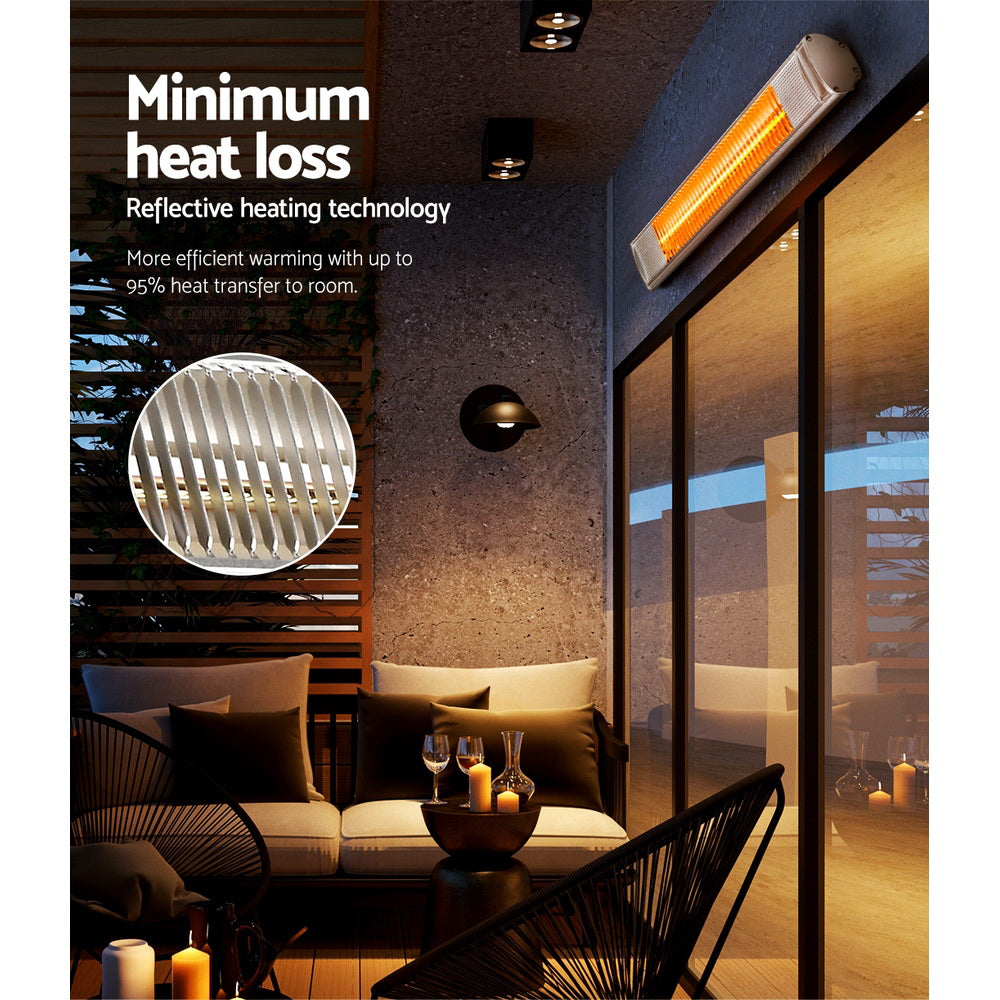 Devanti Electric Infrared Radiant Strip Heater 2000W