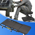 Folding Creeper Mechanic Stool Seat Garage Repair Trolley