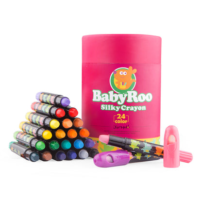 Silky Washable Crayon -Baby Roo 24 Colors