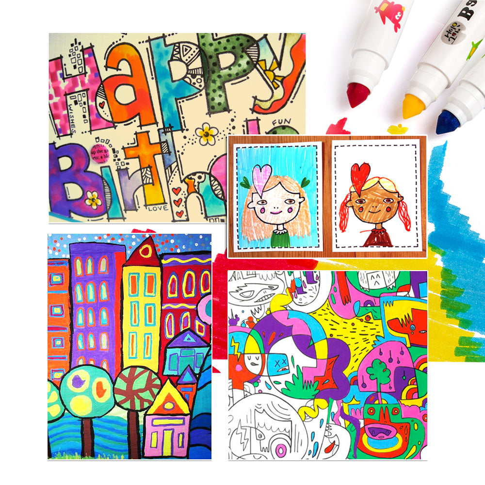 Washable Markers -Baby Roo 12 Colors