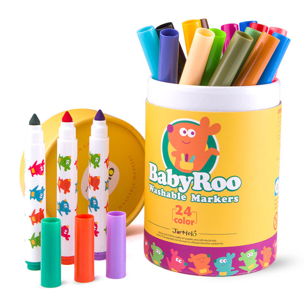  Washable Markers -Baby Roo 24 Colors