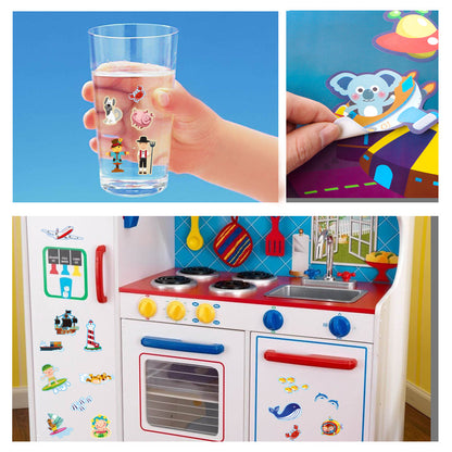 REUSABLE ANIMAL WORLD STICKER PAD SET