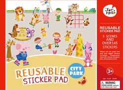 REUSABLE CITY PARK STICKER PAD SET