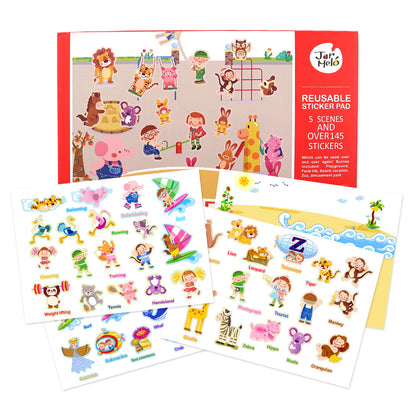 REUSABLE CITY PARK STICKER PAD SET