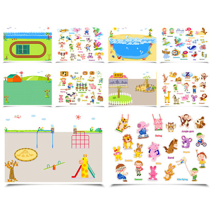REUSABLE CITY PARK STICKER PAD SET