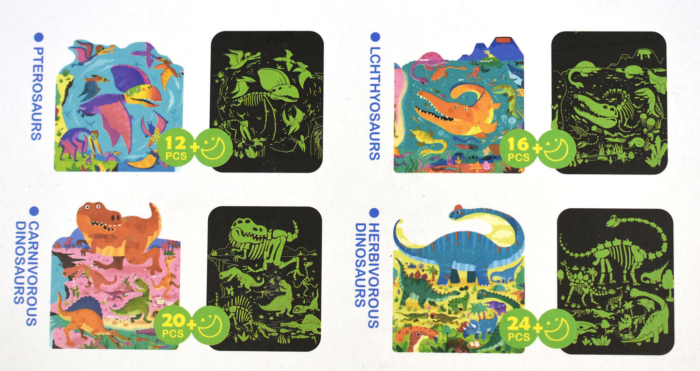 4 IN 1 DINOSAURS PUZZLE AND LUMINOUS