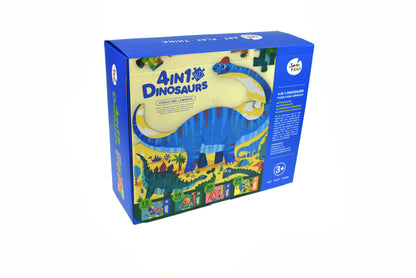 4 IN 1 DINOSAURS PUZZLE AND LUMINOUS