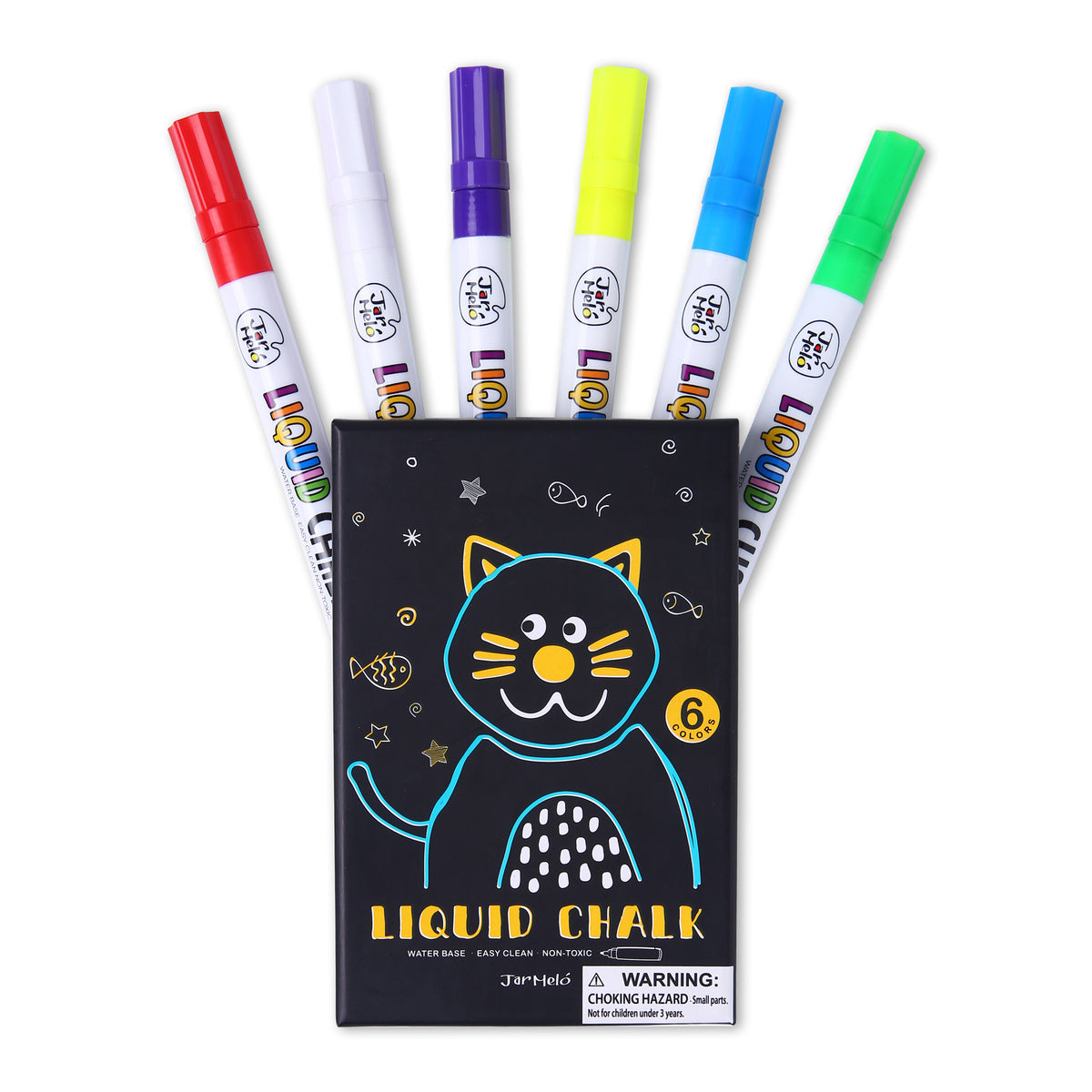 LIQUID CHALK MARKERS -6 COLORS
