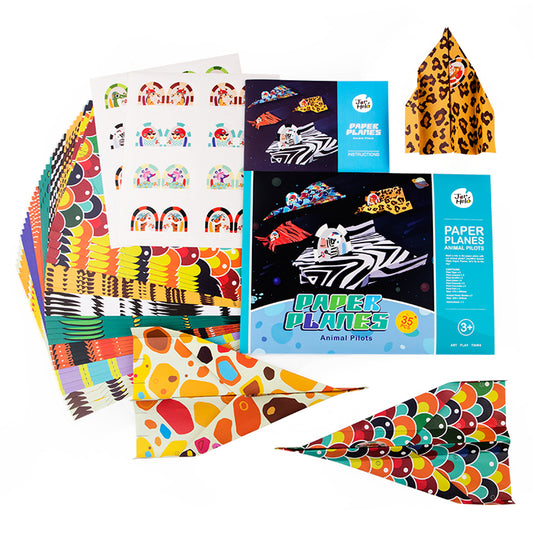 Origami Paper Craft Kit for Kids - Animal Pilots
