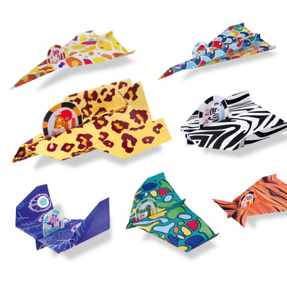 Origami Paper Craft Kit for Kids - Animal Pilots