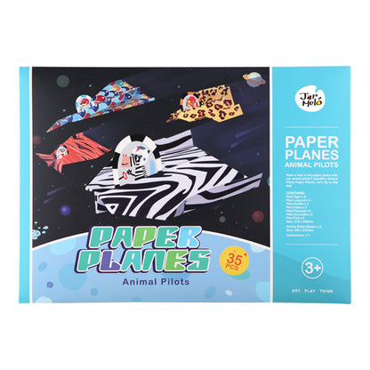 Origami Paper Craft Kit for Kids - Animal Pilots